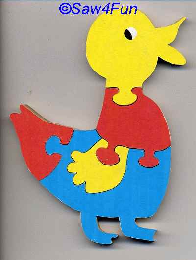 Duck Puzzle Scroll Saw Pattern