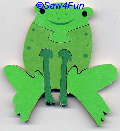 Frog Puzzle Scroll Saw Pattern