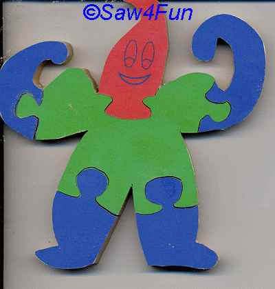 Muscle Man Puzzle Scroll Saw Pattern