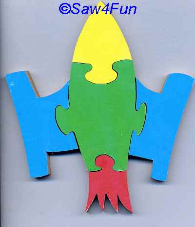 Rocket #30 Puzzle Scroll Saw Pattern