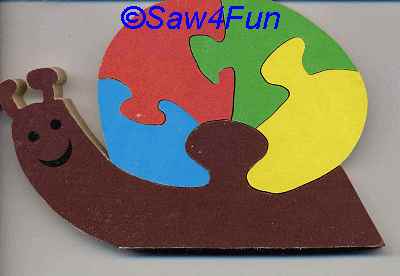 Snail #33 Puzzle Scroll Saw Pattern