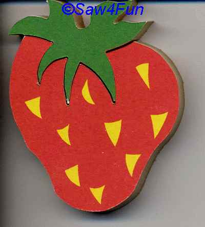 Strawberry Puzzle Scroll Saw Pattern