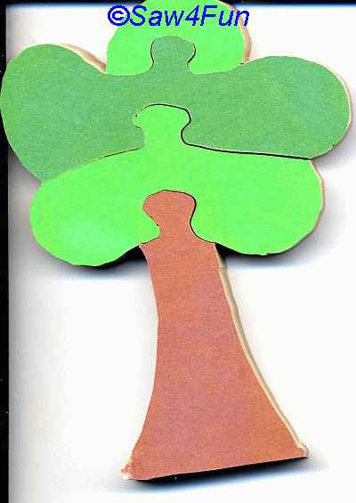 Tree #41 Puzzle Scroll Saw Pattern