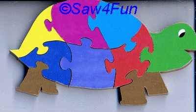 Turtle #42 Puzzle Scroll Saw Pattern