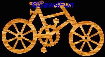 Bike Scroll Saw Pattern