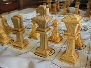 Large Chess Players Scroll Saw Pattern