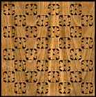 Checker, Chess Board Flower Scroll Saw Pattern