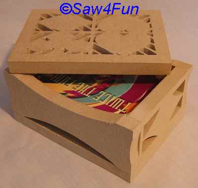 Large Card Holder Scroll saw Pattern