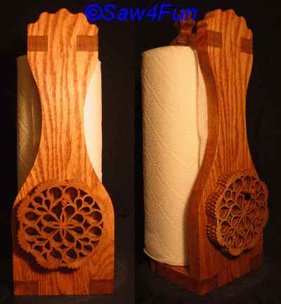 Ripple Paper Towel Holder Scroll Saw Pattern