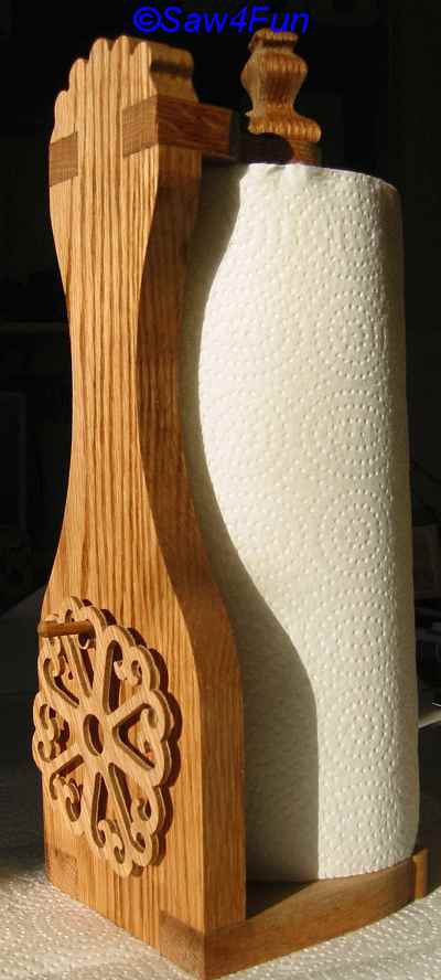 Outer Clam Paper Towel Holder Scroll Saw Pattern