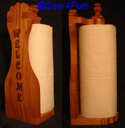 Free Woodworking Plans Paper Towel Holder