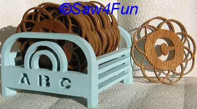 ABC Coaster Holder Scroll Saw Pattern