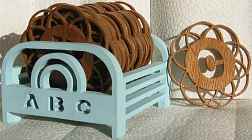 ABC Coaster Holder Scroll Saw Pattern
