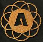 Alphabet #2 Coaster Scroll Saw Pattern