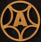 Alphabet #3 Coaster Scroll Saw Pattern