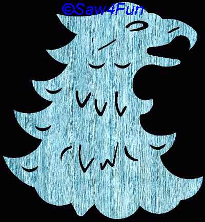 Eagle Coaster Scroll Saw Pattern