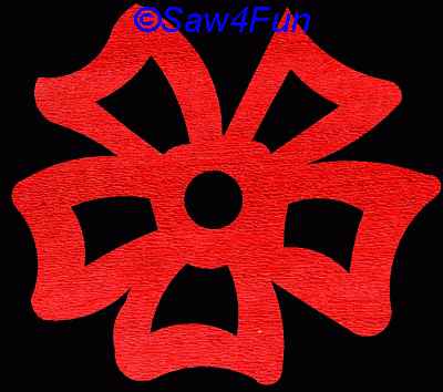 Flower #12 Coaster Scroll Saw Pattern