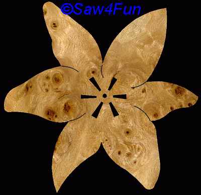 Flower #16 Coaster Scroll Saw Pattern