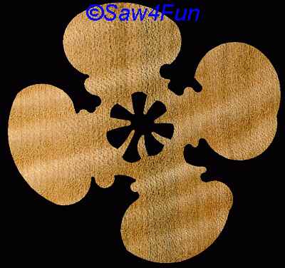 Flower #18 Coaster Scroll Saw Pattern
