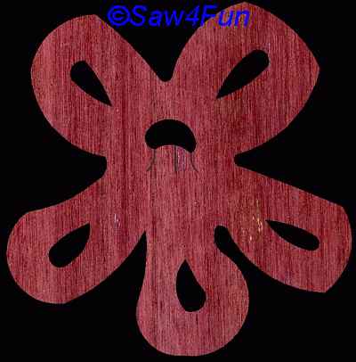 Flower #24 Coaster Scroll Saw Pattern