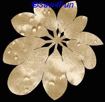 Flower #27 Coaster Scroll Saw Pattern