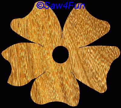 Flower #28 Coaster Scroll Saw Pattern