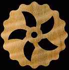 Flower #4R Coaster Scroll Saw Pattern