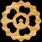 Flower #8R Coaster Scroll Saw Pattern