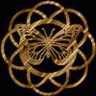 Butterfly #3 Coaster Scroll Saw Pattern