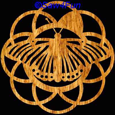 Butterfly #10 Coaster Scroll Saw Pattern