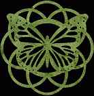 Butterfly #17 Coaster Scroll Saw Pattern