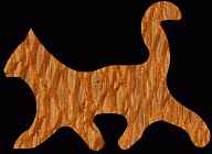 Cat #101 Coaster Scroll Saw Pattern