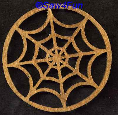Spider Web #150 Coaster Scroll Saw Pattern