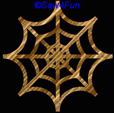 Spider Web #151 Coaster Scroll Saw Pattern
