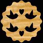 Dove Coaster Scroll Saw Pattern