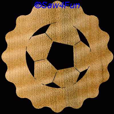 Soccer Coaster Scroll Saw Pattern