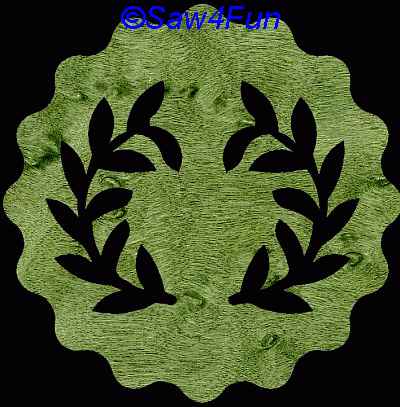 Leaf #10 Coaster Scroll Saw Pattern