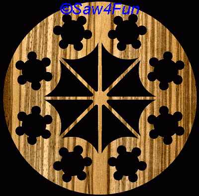 Geometric #15a Coaster Scroll Saw Pattern