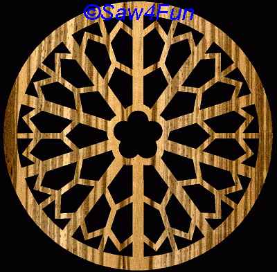 Geometric #23 Coaster Scroll Saw Pattern