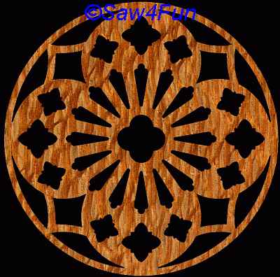 Geometric #41 Coaster Scroll Saw Pattern
