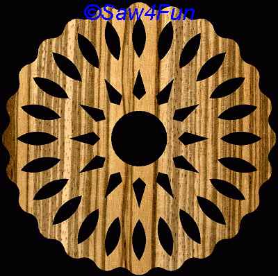 Geometric #12 Coaster Scroll Saw Pattern