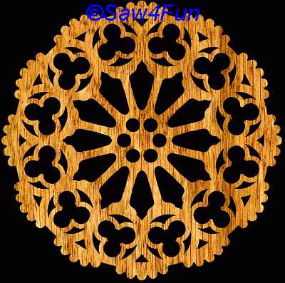 Geometric #9 Coaster Scroll Saw Pattern