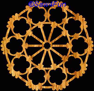 Geometric #37d Coaster Scroll Saw Pattern