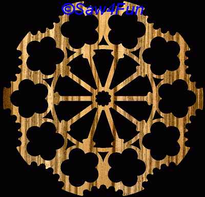 Geometric #37 Coaster Scroll Saw Pattern