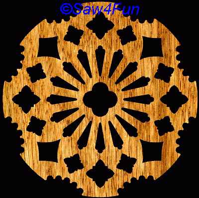 Geometric #41 Coaster Scroll Saw Pattern