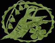 Hummingbird #8Coaster Scroll Saw Pattern