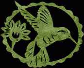 Hummingbird #11 Coaster Scroll Saw Pattern