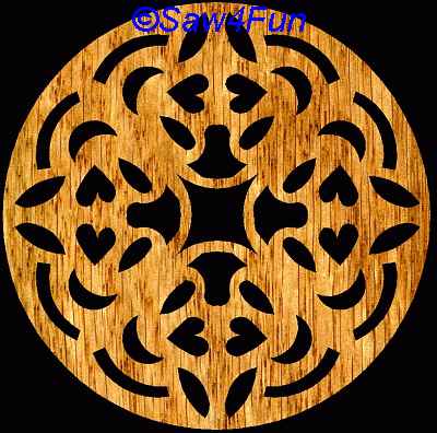 Round Hot Plate Scroll Saw Pattern