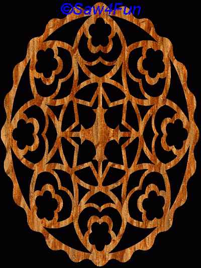 Geometric #35 Trivet Scroll Saw Pattern