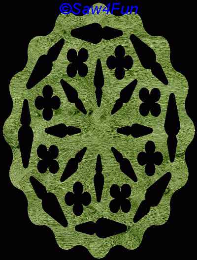 Geometric #39 Trivet Scroll Saw Pattern
